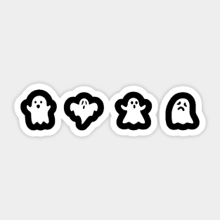 Ghosts Halloween Sticker